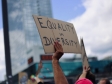 Protest sign saying 'Equality in diversity'