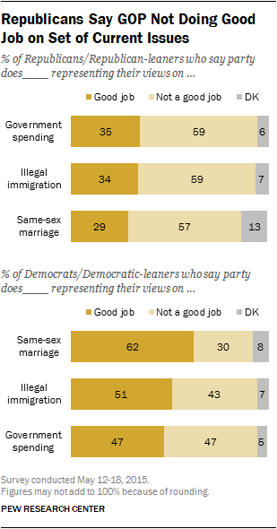 Description: Republicans Say GOP Not Doing Good Job on Set of Current Issues